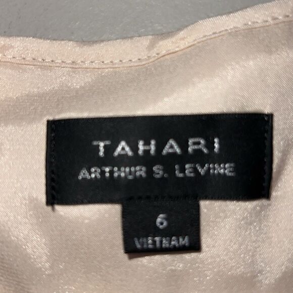 Tahari women's gold cream dress size 6 - Picture 10 of 16